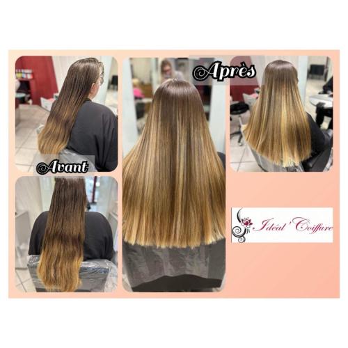 Avant/Après Balayage blond et bon rafraîchissement de coupe 💇‍♀️ #alteregoitaly #balayage #blond